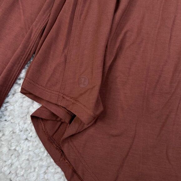 Lululemon Up For Down Time Long Sleeve Tee Dark Terracotta 4 NEW - Picture 6 of 9